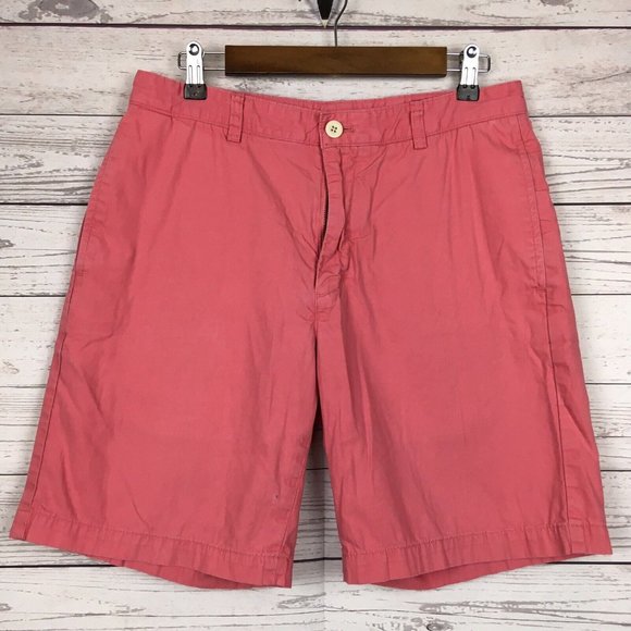 Vineyard Vines Mens Shorts 32 Pink Club Flat Front 100% Cotton Preppy Summer - Picture 3 of 11
